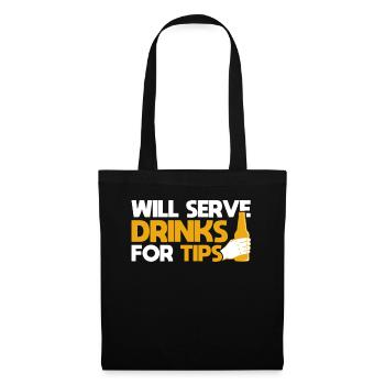 Bartender Gift Mixologist Saying Bar - Tote Bag - black - Front