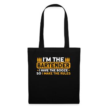Barkeeper Geschenk Mixologist Spruch Bar - Stoffbeutel - Schwarz - Vorne
