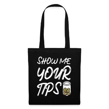 Barkeeper Geschenk Mixologist Spruch Bar - Stoffbeutel - Schwarz - Vorne