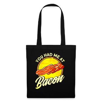 You had me at Bacon - Tote Bag - black - Front