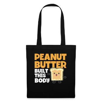 Peanut Butter Saying Peanut Butter Lover Gift - Tote Bag - black - Front