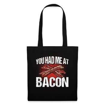 You had me at Bacon - Tote Bag - black - Front