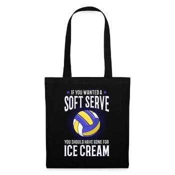 Cadeau de joueur de volley-ball Drôle de volley-ball - Sac en tissu - noir - Devant