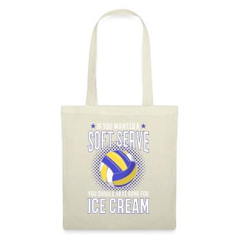 Volleyball Spieler Geschenk Lustiger Volleyball - Stoffbeutel - Natur - Vorne