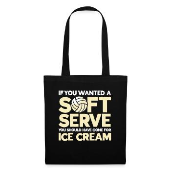 Cadeau de joueur de volley-ball Drôle de volley-ball - Sac en tissu - noir - Devant