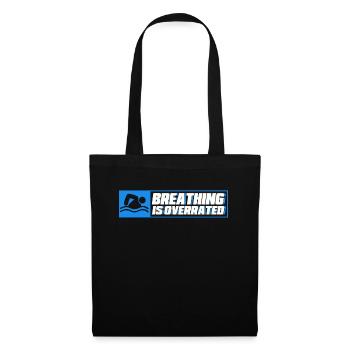 Schwimmen Geschenk Schwimmer Spruch Schwimmen - Stoffbeutel - Schwarz - Vorne