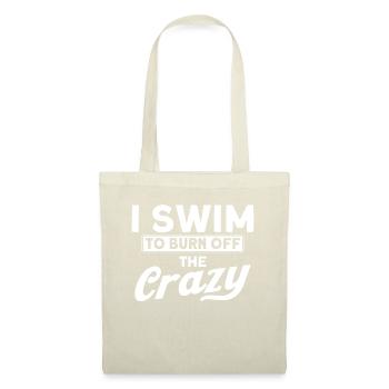 Schwimmen Geschenk Schwimmer Spruch Schwimmen - Stoffbeutel - Natur - Vorne