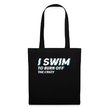Nageur cadeau nageur disant natation - Sac en tissu - noir - Devant