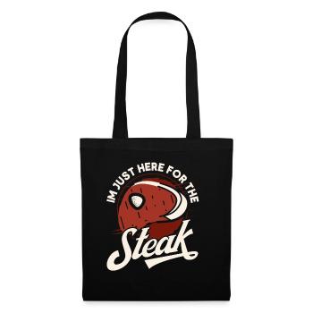 Meat Lover Saying Funny BBQ Meat Steak - Tote Bag - black - Front