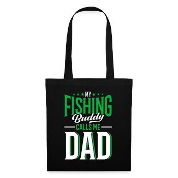 Cadeau de pêche Pêche Pêcheur Drôle De Pêcheur - Sac en tissu - noir - Devant