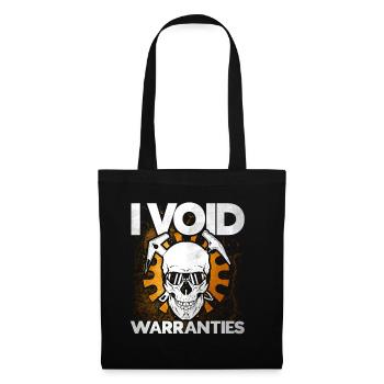 Cadeau de garage mécanique pour mécanicien - Sac en tissu - noir - Devant