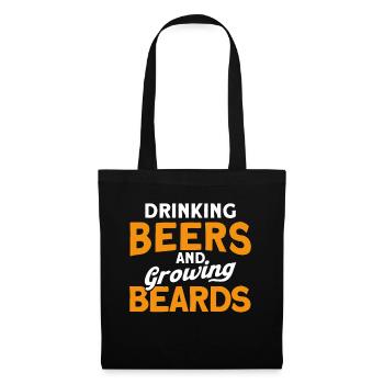 Barbes Dire Barbe Drôle Barbe Cadeau Barbe - Sac en tissu - noir - Devant