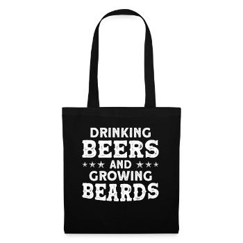 Barbes Dire Barbe Drôle Barbe Cadeau Barbe - Sac en tissu - noir - Devant