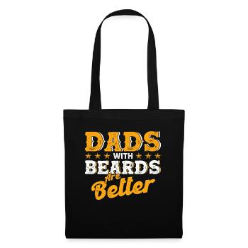 Barbes Dire Barbe Drôle Barbe Cadeau Barbe - Sac en tissu - noir - Devant