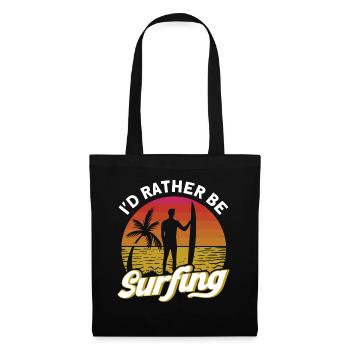 Surf Sport Planche de surf Ocean Sunshine Surfer - Sac en tissu - noir - Devant