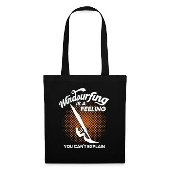 Windsurfen Surfboard Kite Geschenk Für Windsurfer - Stoffbeutel - Schwarz - Vorne