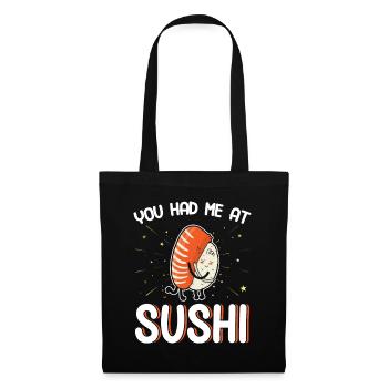 Sushi Cadeau Riz Doux Sushi - Sac en tissu - noir - Devant