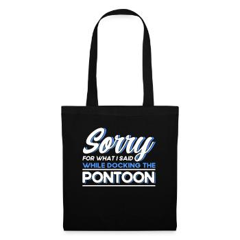 Pontoon Boat Gift Captain Boots Pontoon - Tote Bag - black - Front
