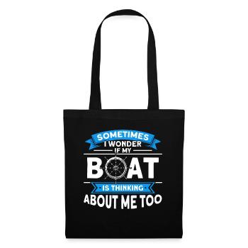 Pontoon Boat Gift Captain Boots Pontoon - Tote Bag - black - Front