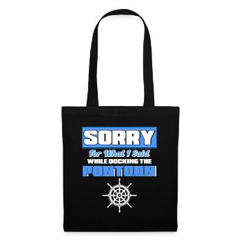Pontoon Boat Gift Captain Boots Pontoon - Tote Bag - black - Front