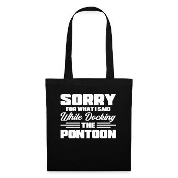 Pontoon Boat Gift Captain Boots Pontoon - Tote Bag - black - Front