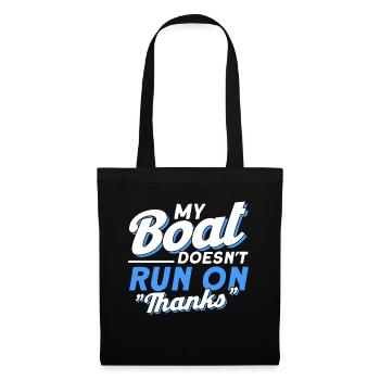Pontoon Boat Gift Captain Boots Pontoon - Tote Bag - black - Front
