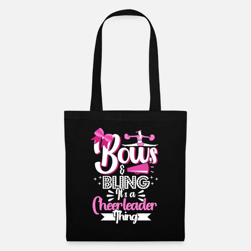 Cheerleading Cheerleader Cheering Team Cheer Coach - Stoffbeutel - Schwarz