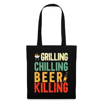 Bbq Grill Meat Lovers Grill Party Food Bbq - Tote Bag - black - Front