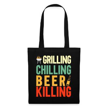 Bbq Grill Meat Lovers Grill Party Food Bbq - Tote Bag - black - Front