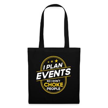 Eventplaner Hochzeitsplaner Event Manager - Stoffbeutel - Schwarz - Vorne