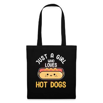 Hotdog Food Lover Hotdogs Contest Hotdog-verkäufer - Stoffbeutel - Schwarz - Vorne