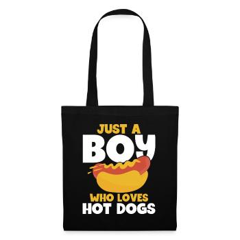Hotdog Food Lover Hotdogs Contest Hotdog-verkäufer - Stoffbeutel - Schwarz - Vorne
