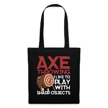 Axe Thrower Axe Throw Axe Gift - Tote Bag - black - Front