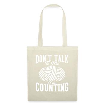 Wrinkled Crochet Yarn Needle Knitting - Tote Bag - nature - Front