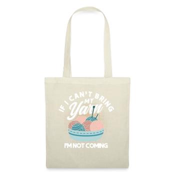 Wrinkled Crochet Yarn Needle Knitting - Tote Bag - nature - Front