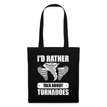 Météorologue Citation Cadeau Météorologie - Sac en tissu - noir - Devant