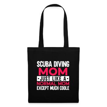 Sporttauchen Geschenk Unterwasser Sporttaucher - Stoffbeutel - Schwarz - Vorne