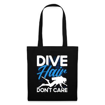 Sporttauchen Geschenk Unterwasser Sporttaucher - Stoffbeutel - Schwarz - Vorne