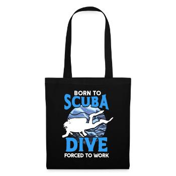 Sporttauchen Geschenk Unterwasser Sporttaucher - Stoffbeutel - Schwarz - Vorne