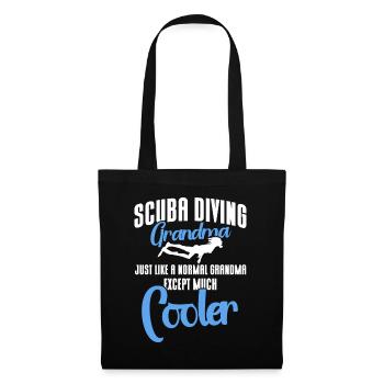 Sporttauchen Geschenk Unterwasser Sporttaucher - Stoffbeutel - Schwarz - Vorne