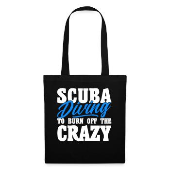 Sporttauchen Geschenk Unterwasser Sporttaucher - Stoffbeutel - Schwarz - Vorne