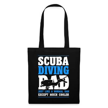 Sporttauchen Geschenk Unterwasser Sporttaucher - Stoffbeutel - Schwarz - Vorne