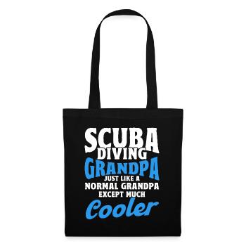 Sporttauchen Geschenk Unterwasser Sporttaucher - Stoffbeutel - Schwarz - Vorne