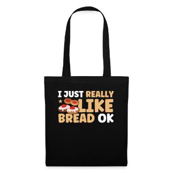 Bread Baking Gift Bakery Quote Baker - Tote Bag - black - Front