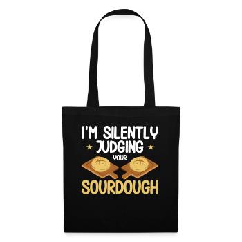Bread Baking Gift Bakery Quote Baker - Tote Bag - black - Front