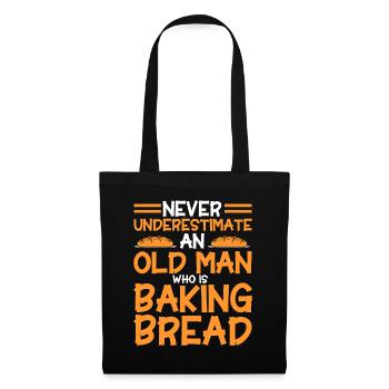 Bread Baking Gift Bakery Quote Baker - Tote Bag - black - Front