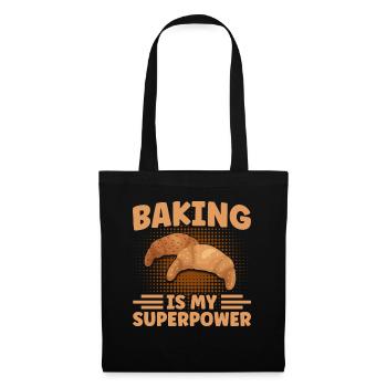 Bread Baking Gift Bakery Quote Baker - Tote Bag - black - Front