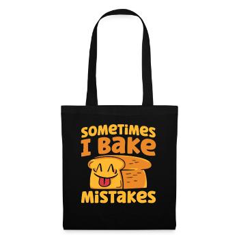 Bread Baking Gift Bakery Quote Baker - Tote Bag - black - Front