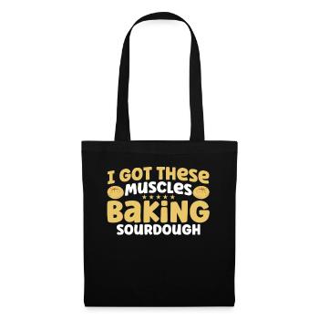 Bread Baking Gift Bakery Quote Baker - Tote Bag - black - Front