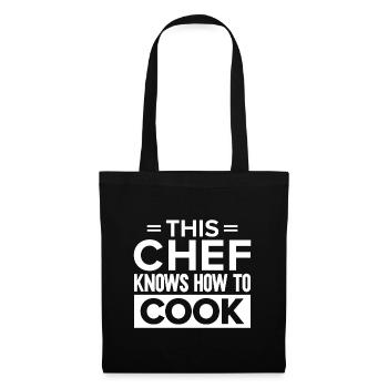 Chef Quote Gift Funny Chef - Tote Bag - black - Front